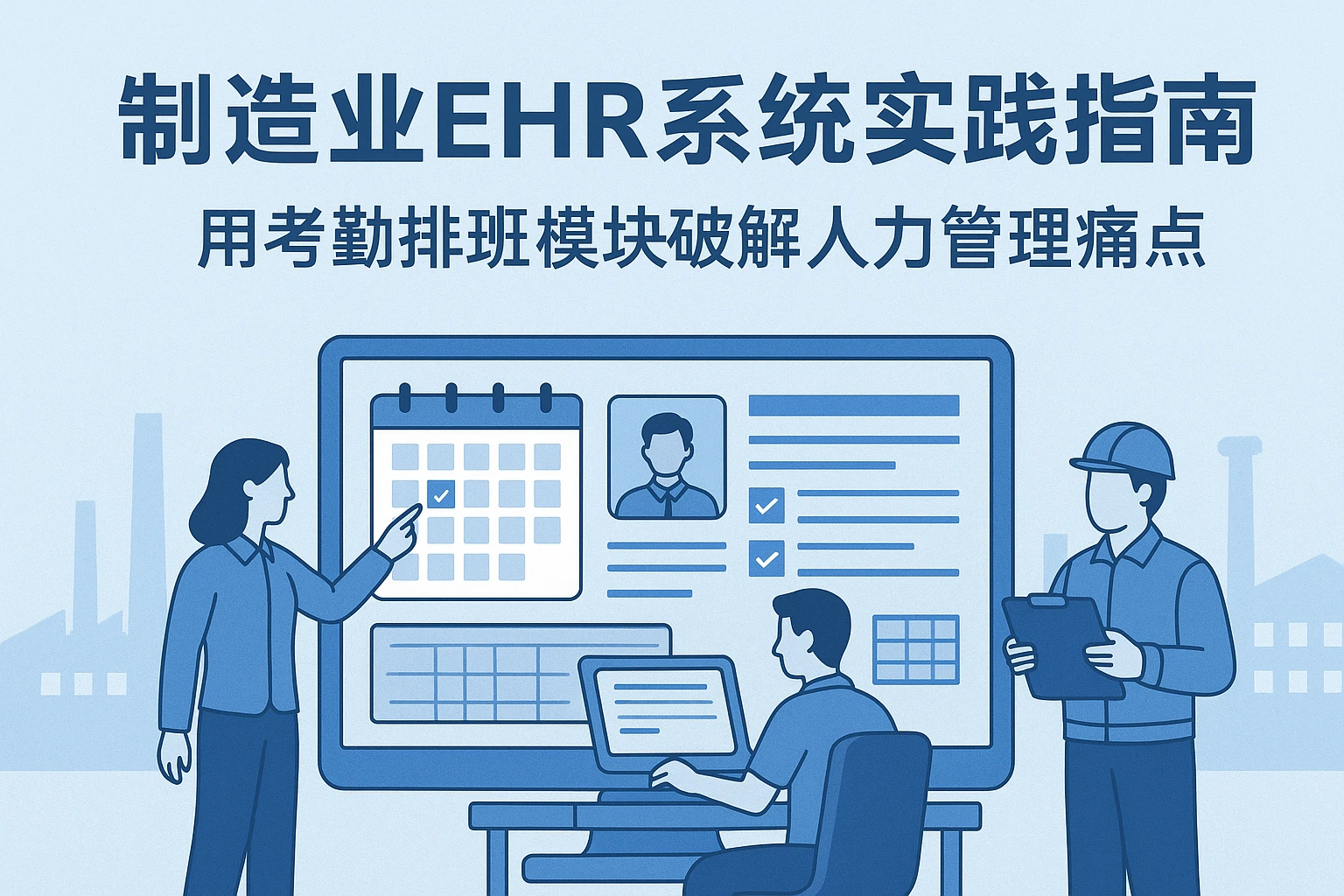制造业EHR系统实践指南:用考勤排班模块破解人力管理痛点