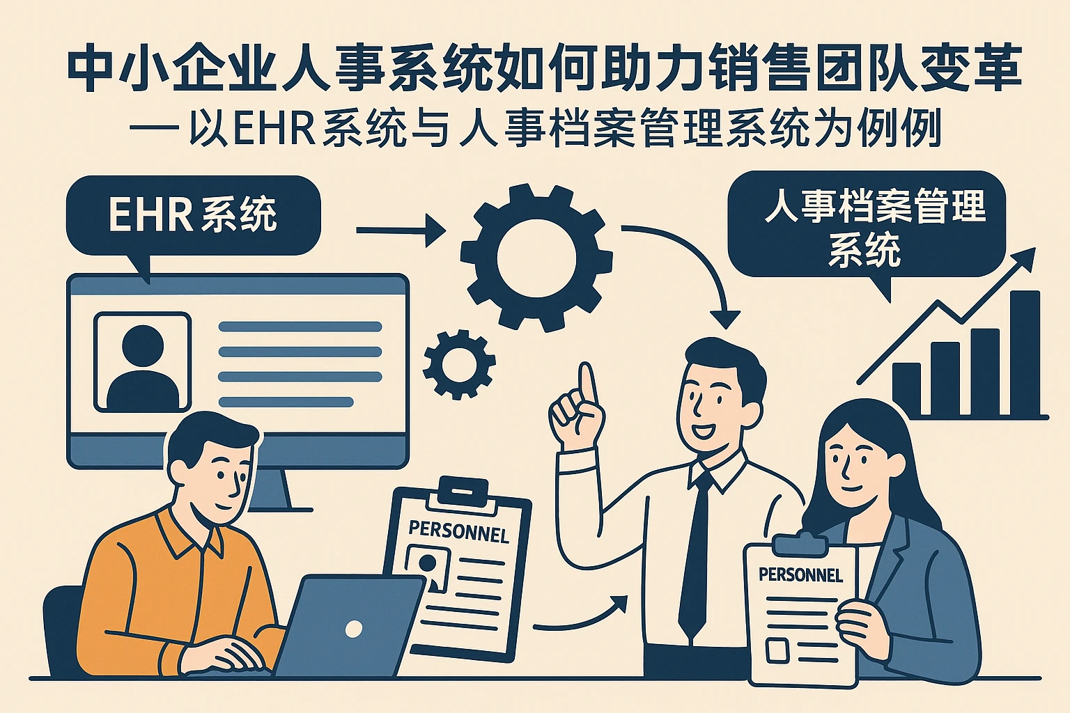 中小企业人事系统如何助力销售团队变革管理——以EHR系统与人事档案管理系统为例