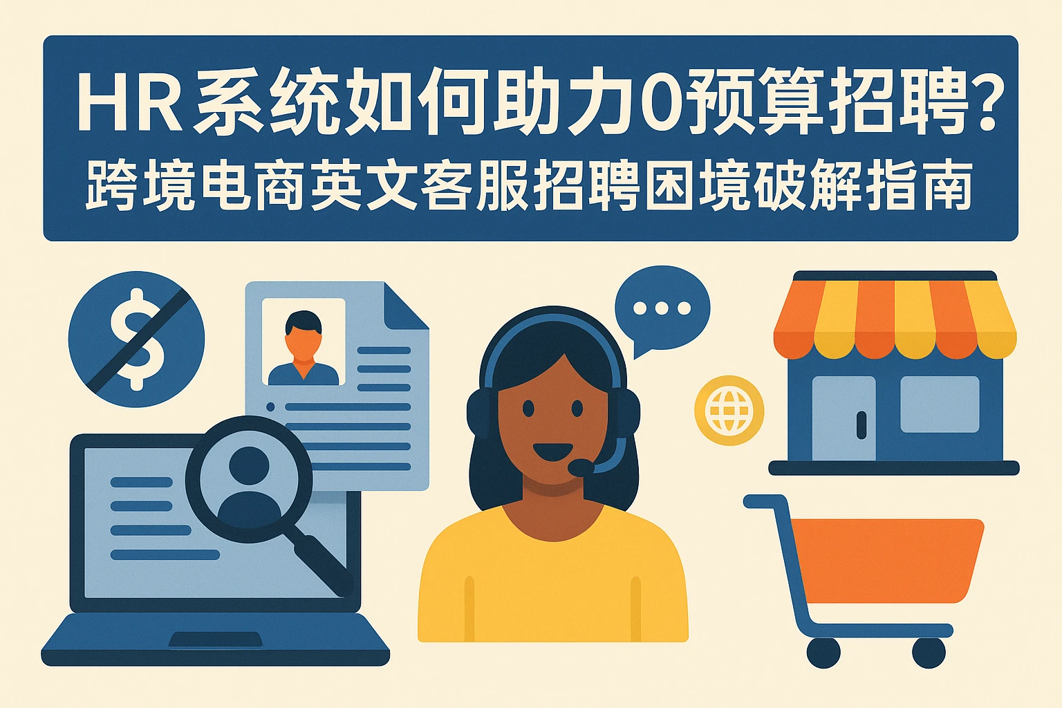 HR系统如何助力0预算招聘?跨境电商英文客服招聘困境破解指南