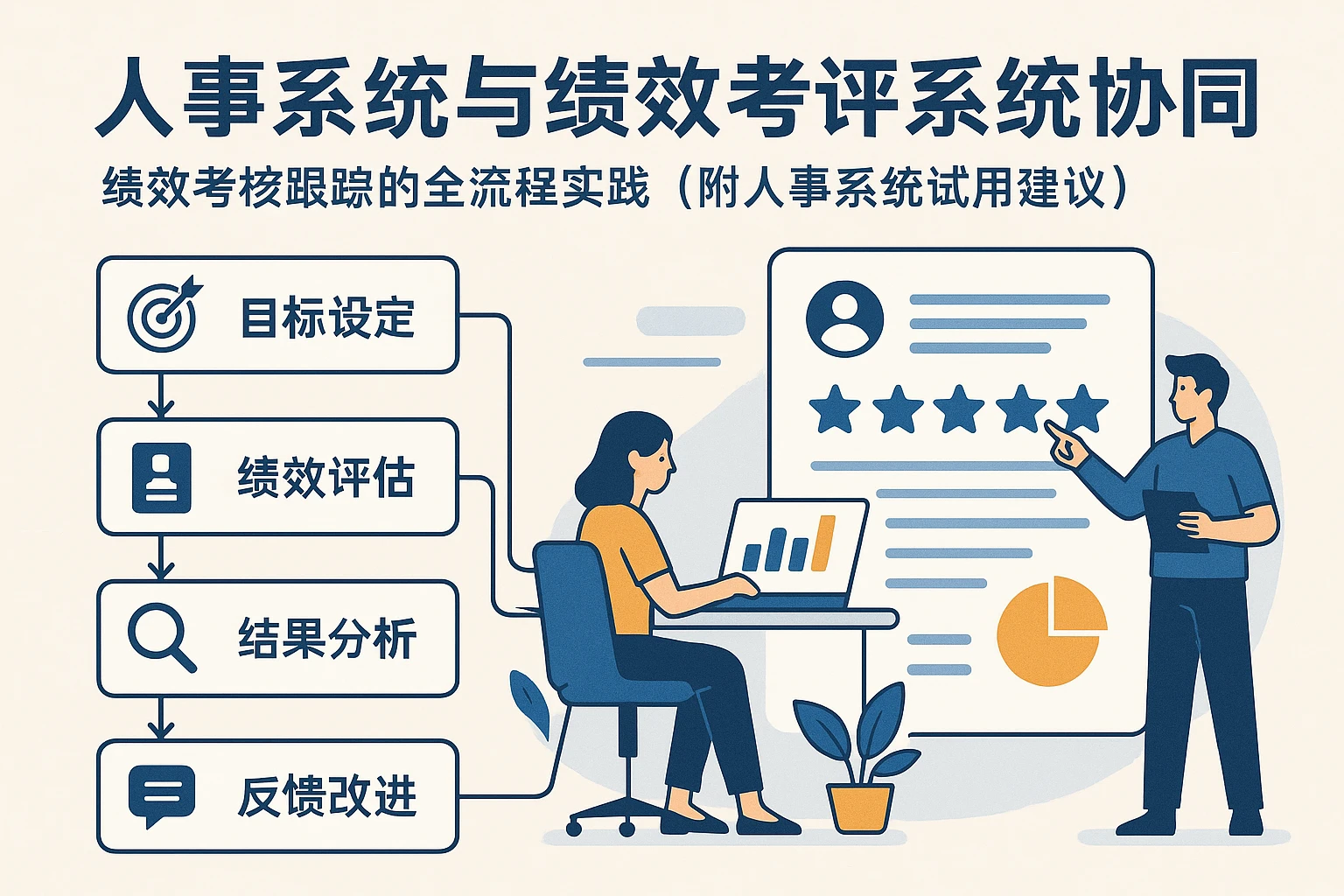 人事系统与绩效考评系统协同：绩效考核跟踪的全流程实践（附人事系统试用建议）