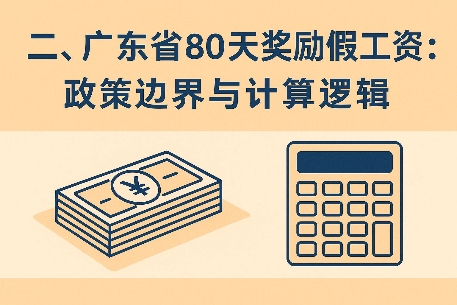 二、广东省80天奖励假工资:政策边界与计算逻辑