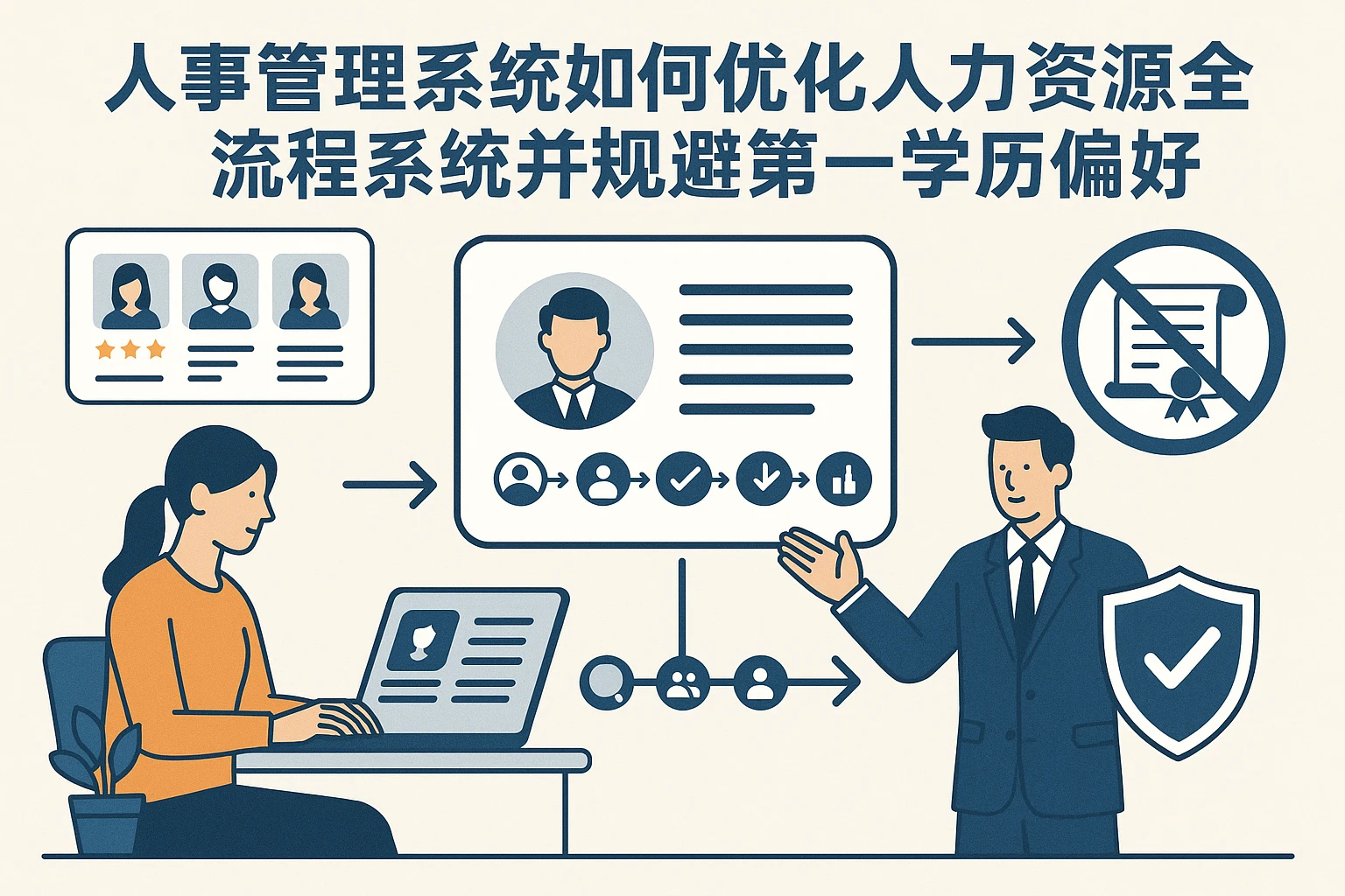 人事管理系统如何优化人力资源全流程系统并规避第一学历偏好