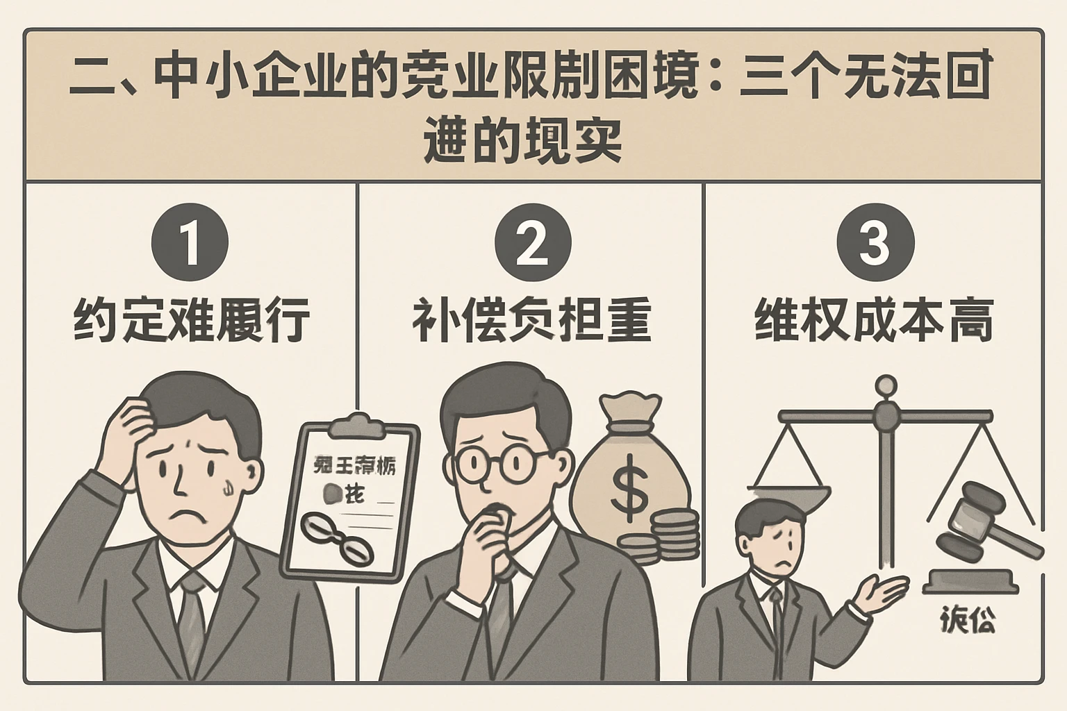 二、中小企业的竞业限制困境:三个无法回避的现实