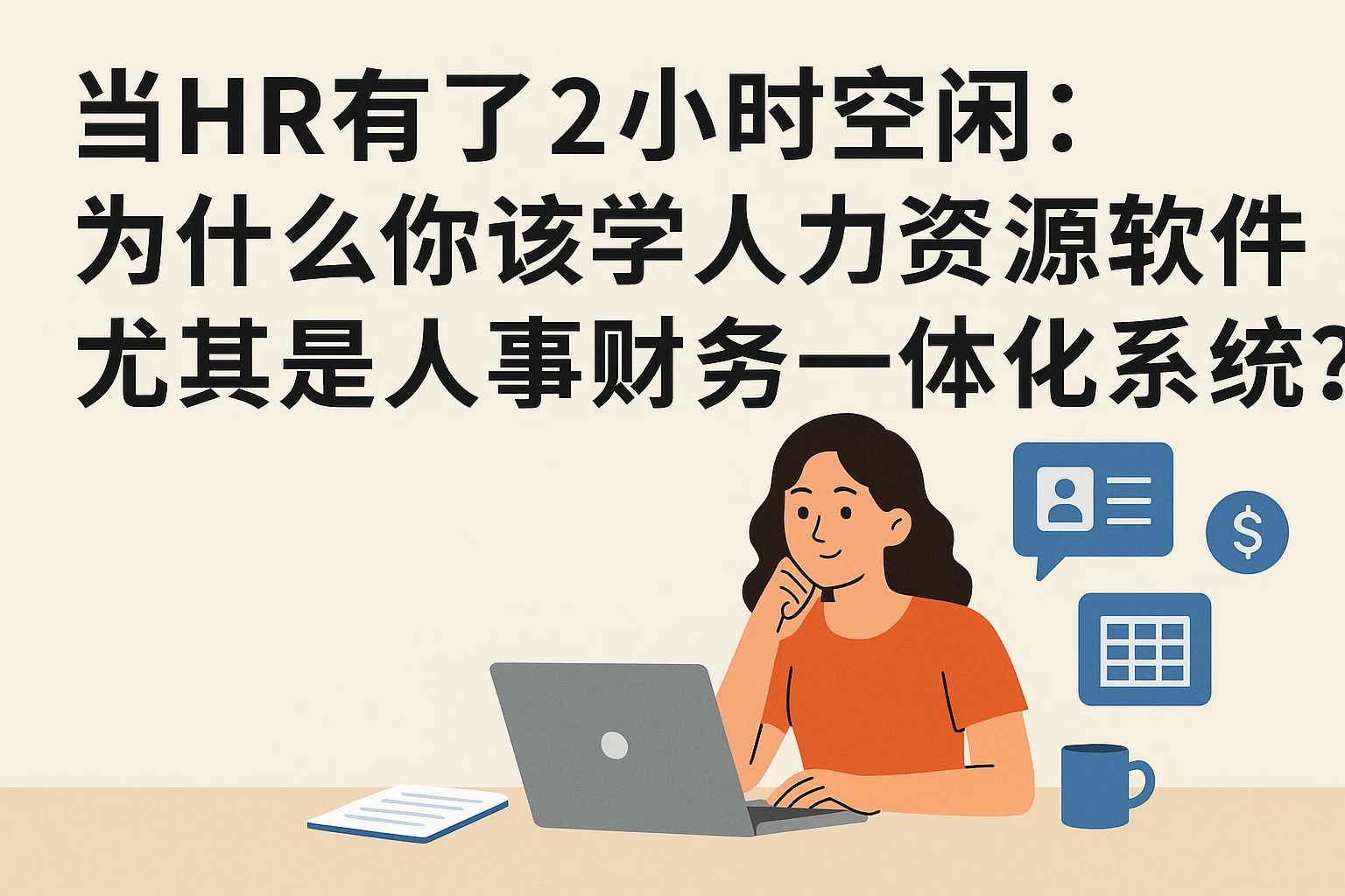 当HR有了2小时空闲:为什么你该学人力资源软件,尤其是人事财务一体化系统?