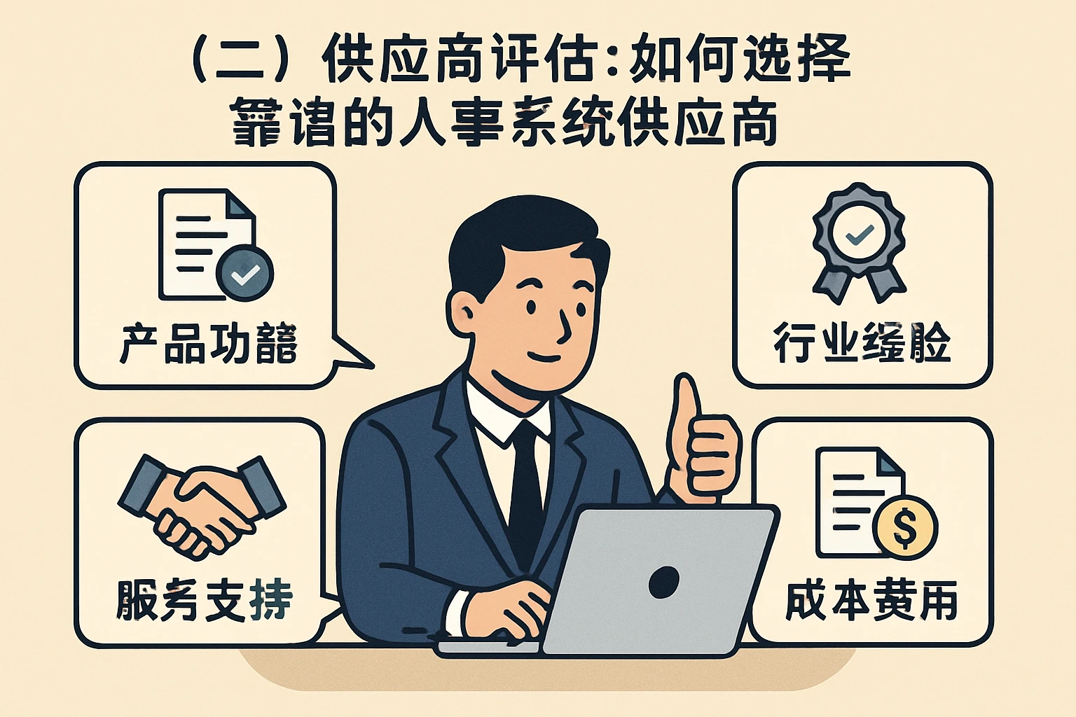 （二）供应商评估：如何选择靠谱的人事系统供应商