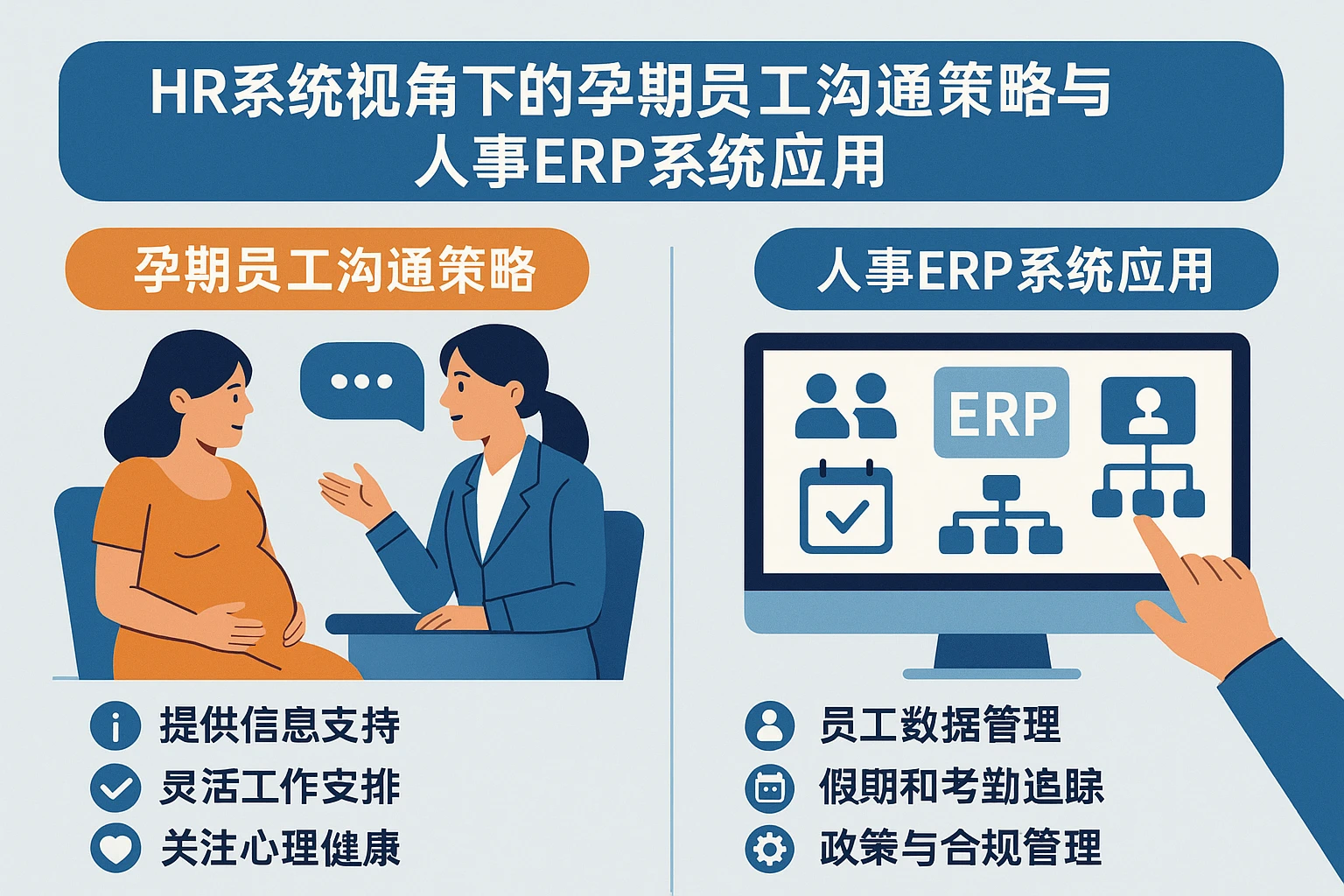 HR系统视角下的孕期员工沟通策略与人事ERP系统应用