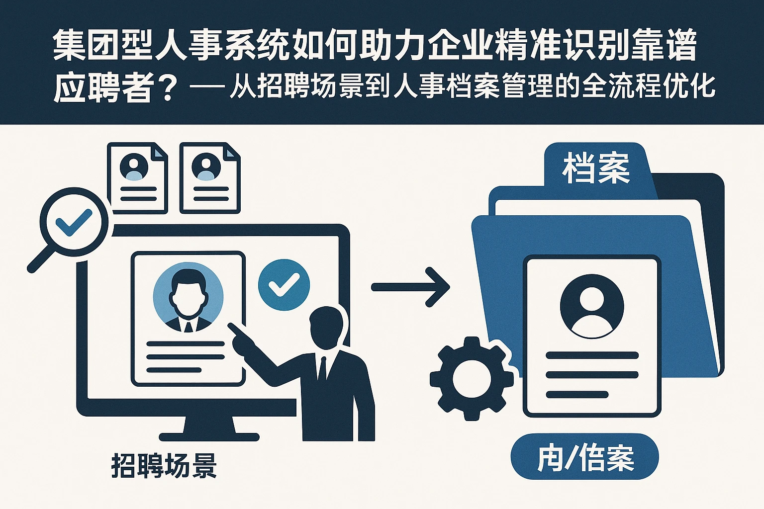 集团型人事系统如何助力企业精准识别靠谱应聘者？——从招聘场景到人事档案管理的全流程优化