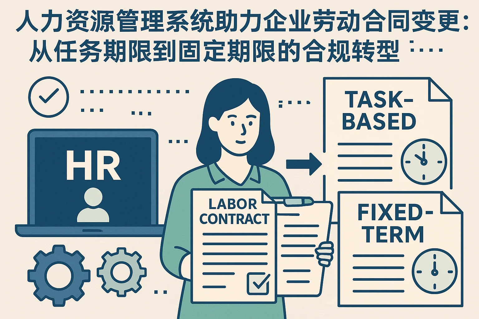 人力资源管理系统助力企业劳动合同变更：从任务期限到固定期限的合规转型