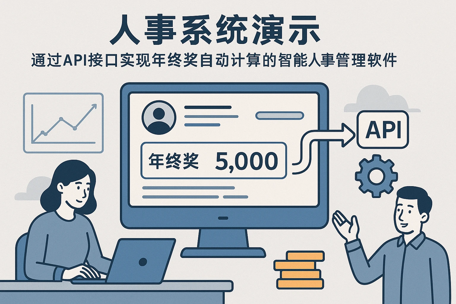 人事系统演示：通过API接口实现年终奖自动计算的智能人事管理软件