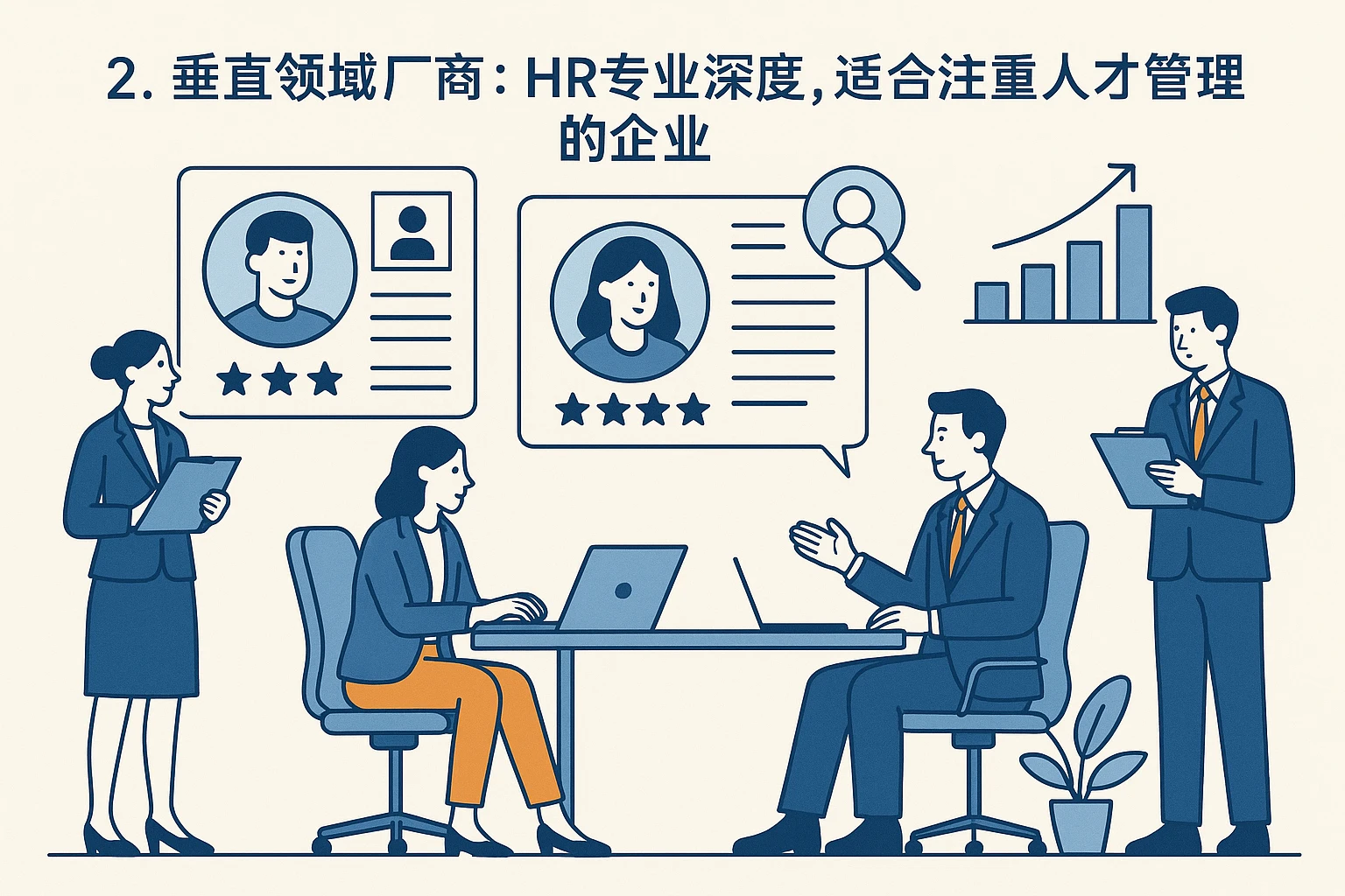 2. 垂直领域厂商：HR专业深度，适合注重人才管理的企业