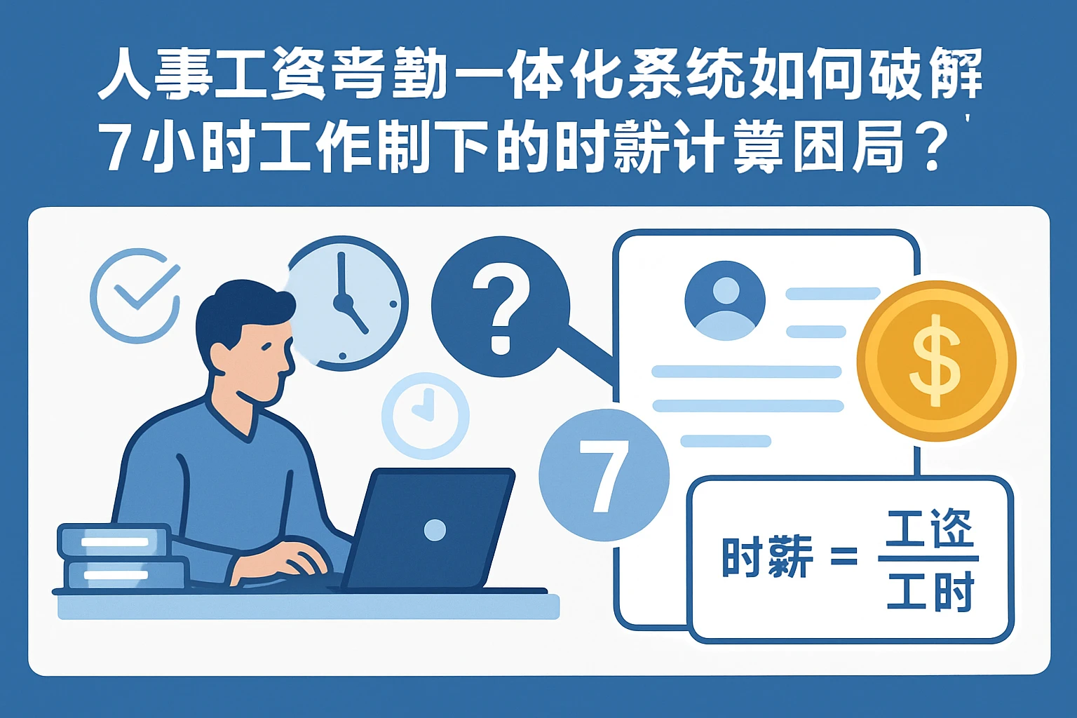人事工资考勤一体化系统如何破解7小时工作制下的时薪计算困局？