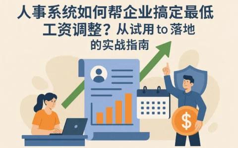 人事系统如何帮企业搞定最低工资调整?从试用 to 落地的实战指南