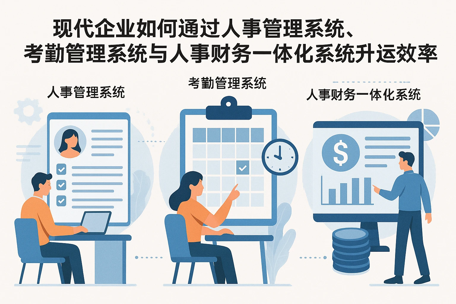 现代企业如何通过人事管理系统、考勤管理系统与人事财务一体化系统提升运营效率