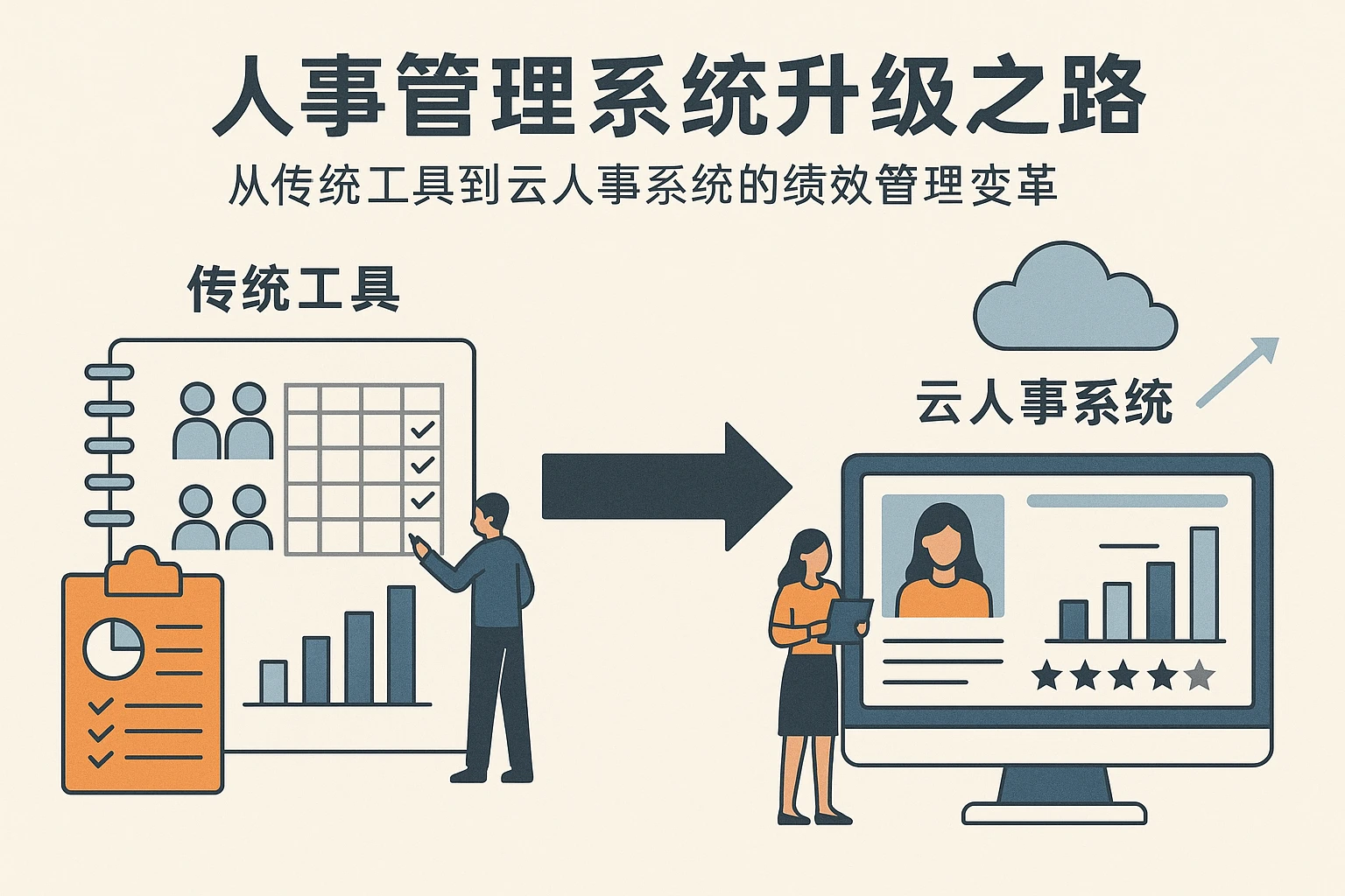 人事管理系统升级之路：从传统工具到云人事系统的绩效管理变革