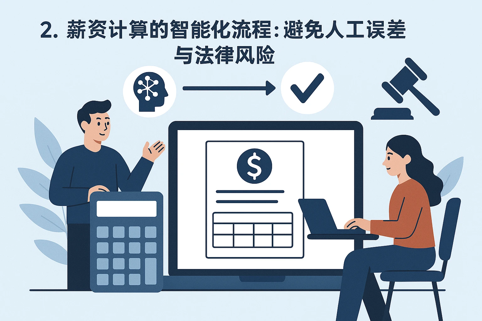 2. 薪资计算的智能化流程：避免人工误差与法律风险