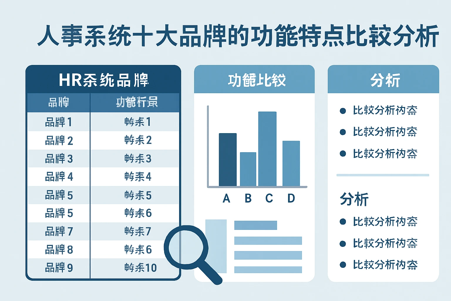 人事系统十大品牌的功能特点与比较分析