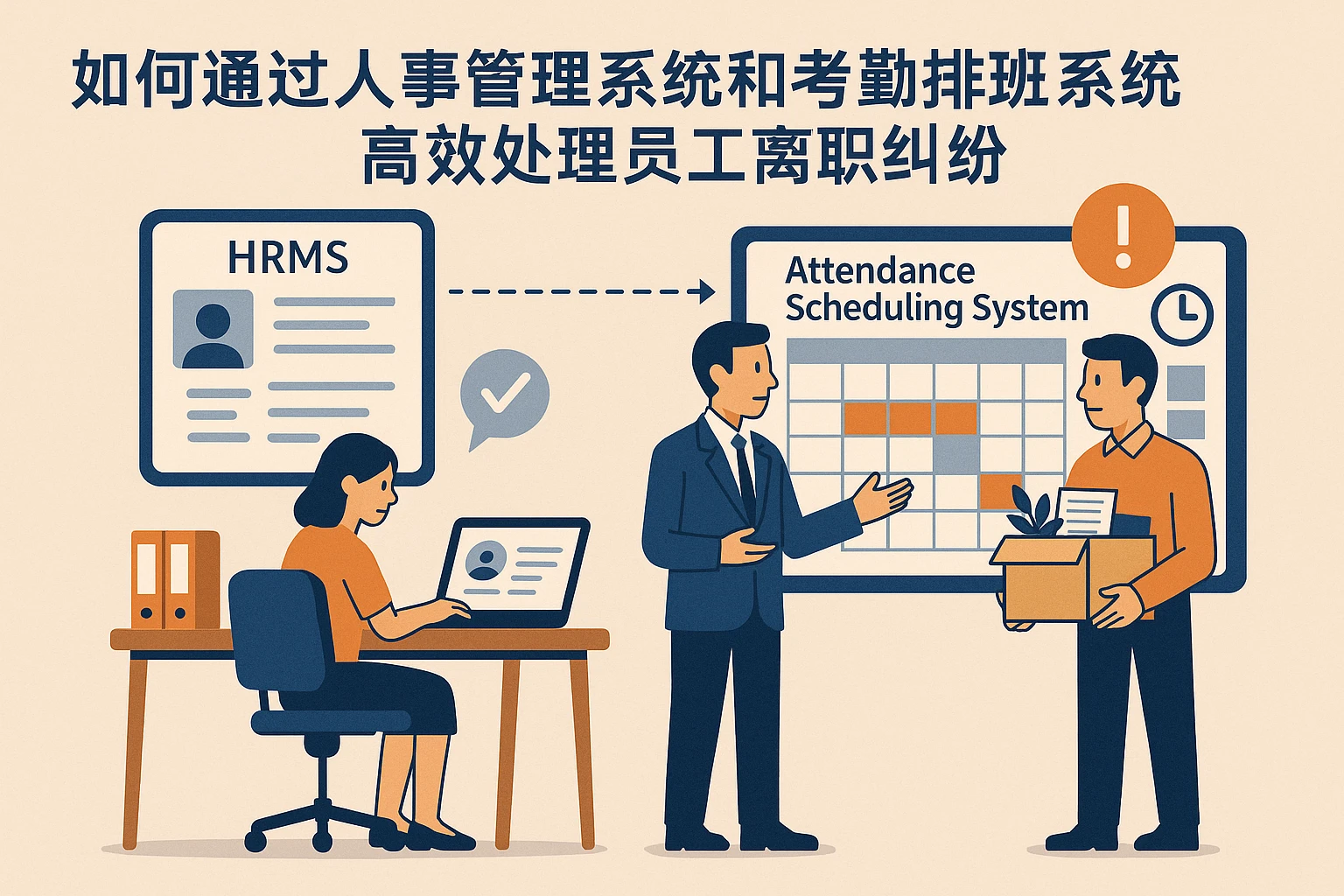 如何通过人事管理系统和考勤排班系统高效处理员工离职纠纷