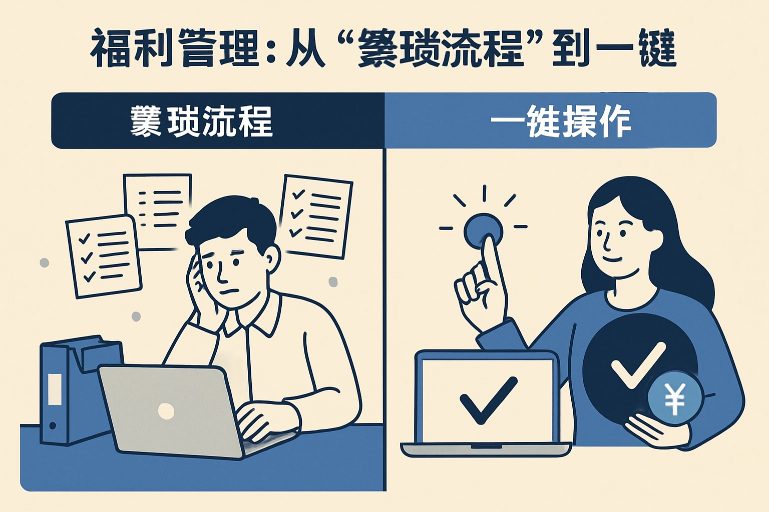 2. 福利管理：从“繁琐流程”到“一键操作”