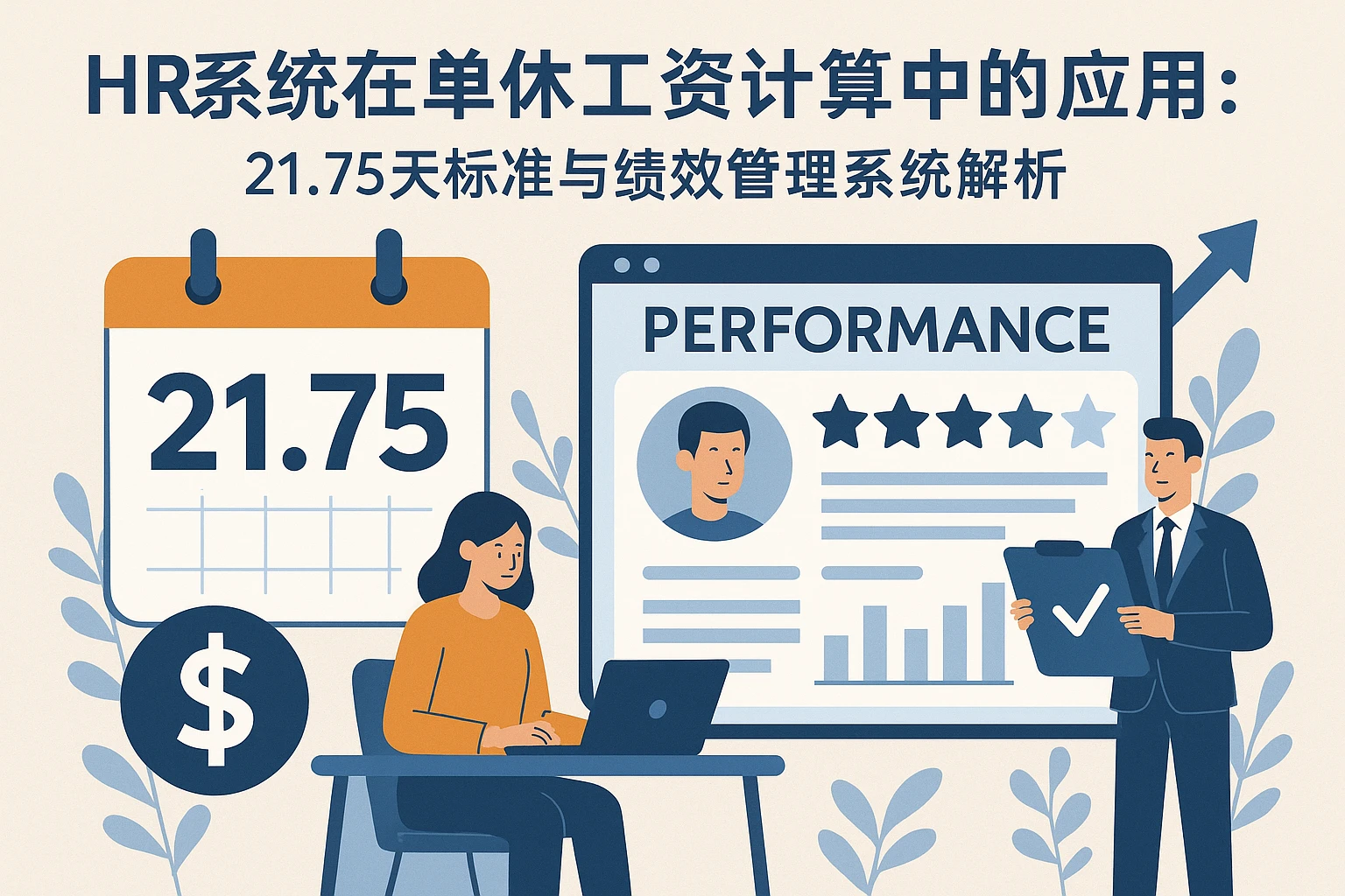 HR系统在单休工资计算中的应用:21.75天标准与绩效管理系统解析