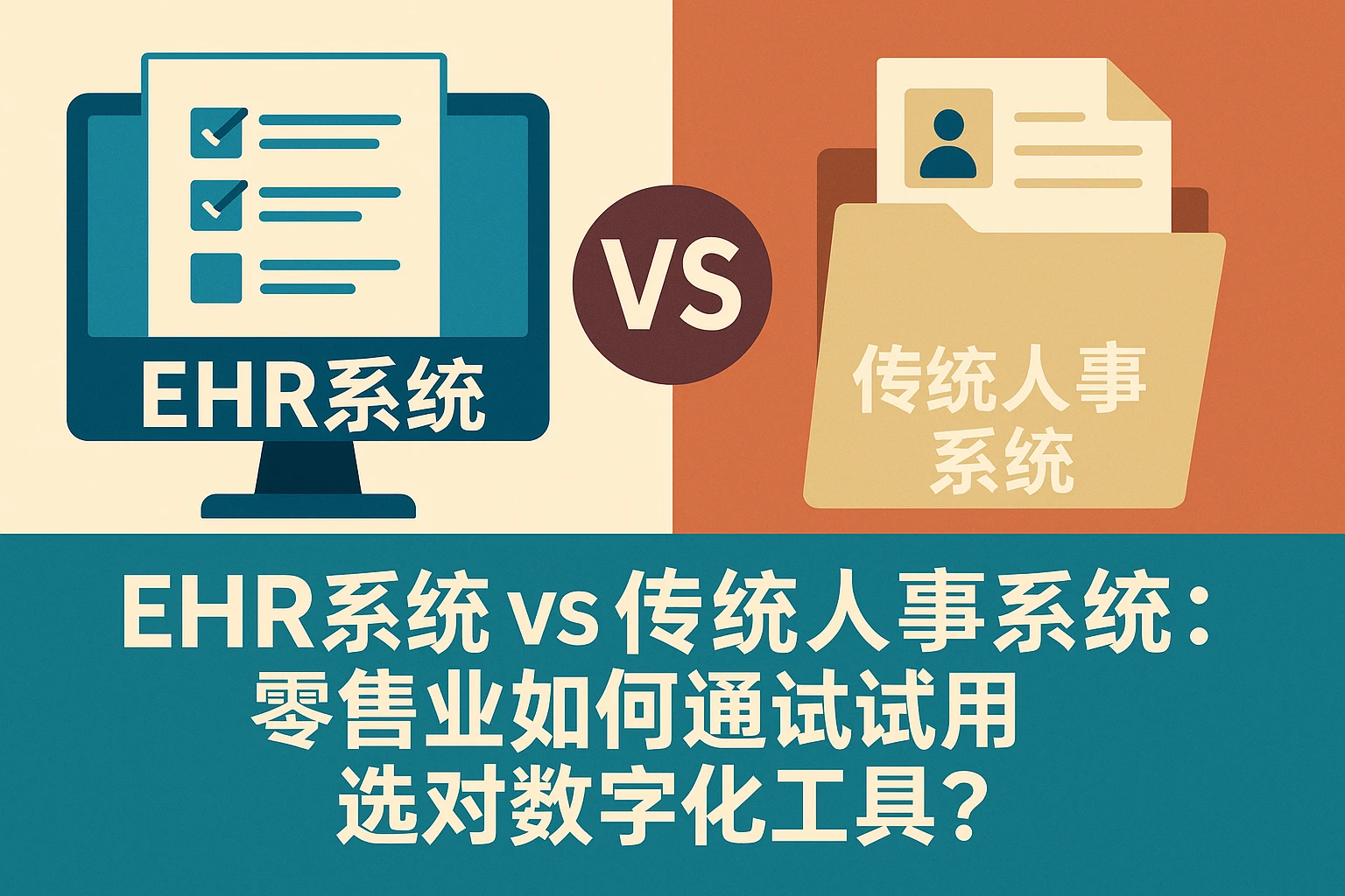 EHR系统 vs 传统人事系统:零售业如何通过试用选对数字化工具?