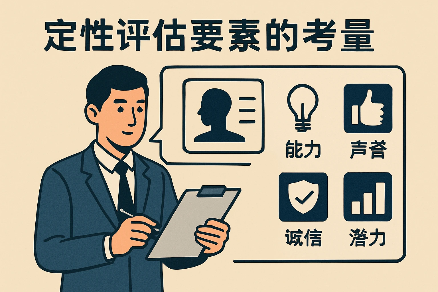定性评估要素的考量