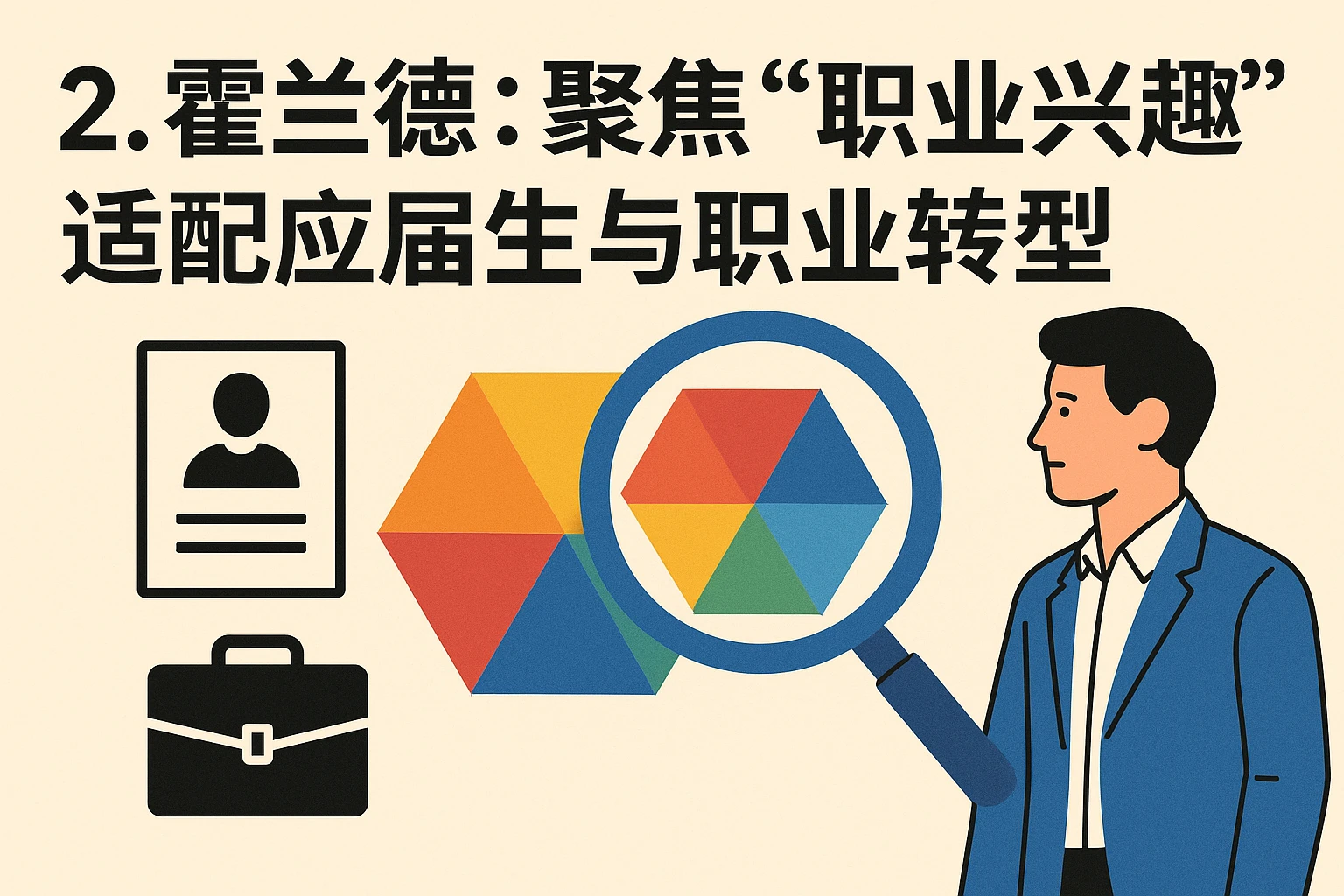 2. 霍兰德：聚焦“职业兴趣”，适配应届生与职业转型