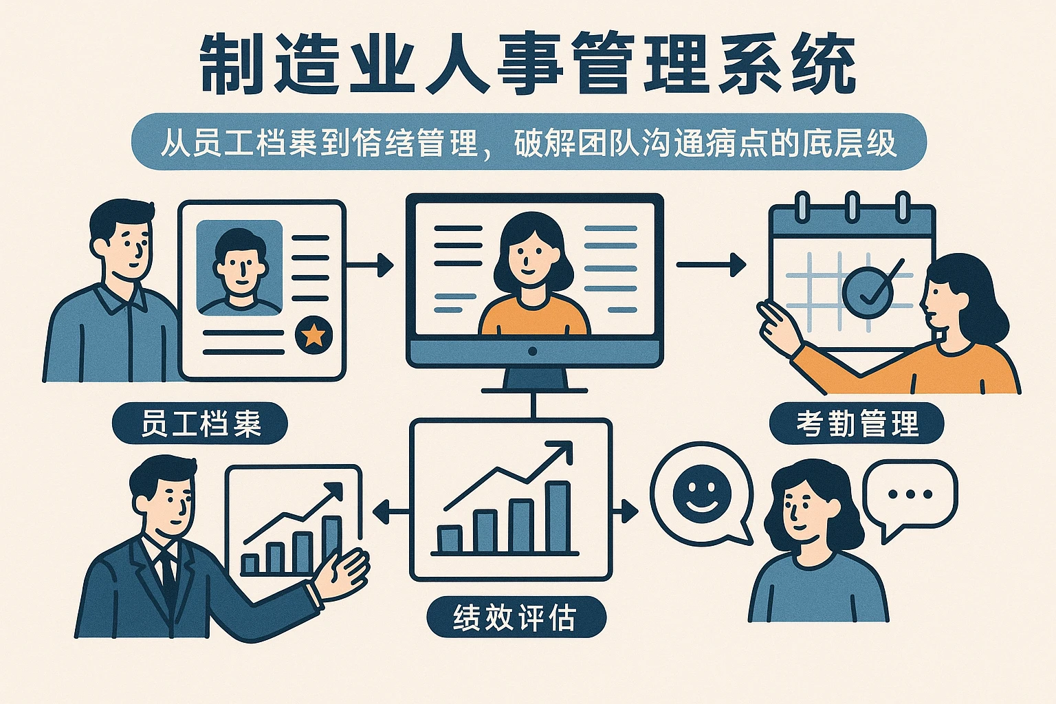 制造业人事管理系统：从员工档案到情绪管理，破解团队沟通痛点的底层逻辑