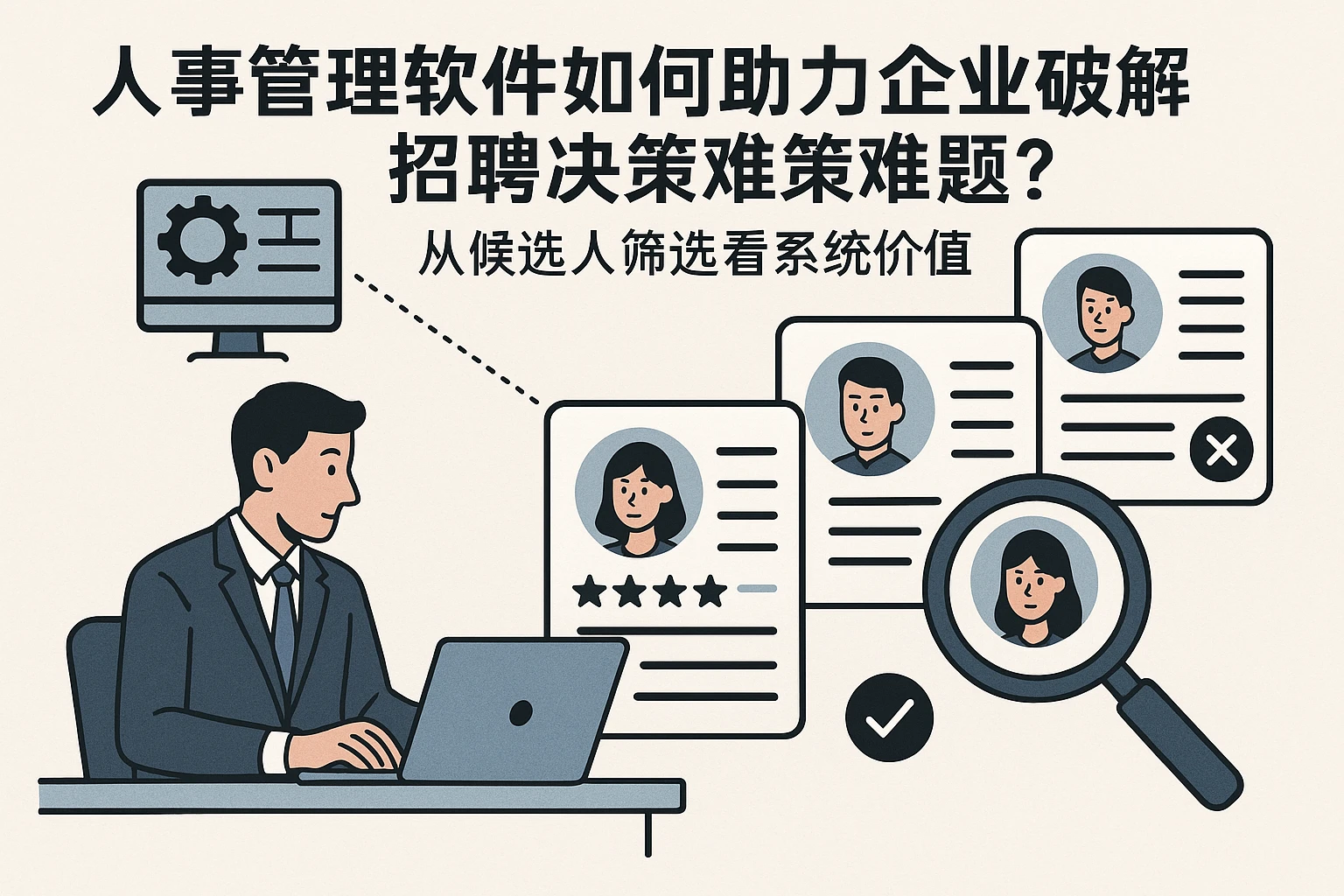 人事管理软件如何助力企业破解招聘决策难题?从候选人筛选看系统价值
