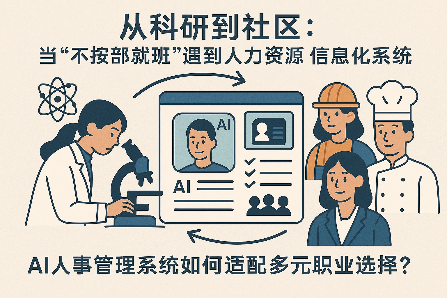 从科研到社区：当“不按部就班”遇到人力资源信息化系统——AI人事管理系统如何适配多元职业选择？