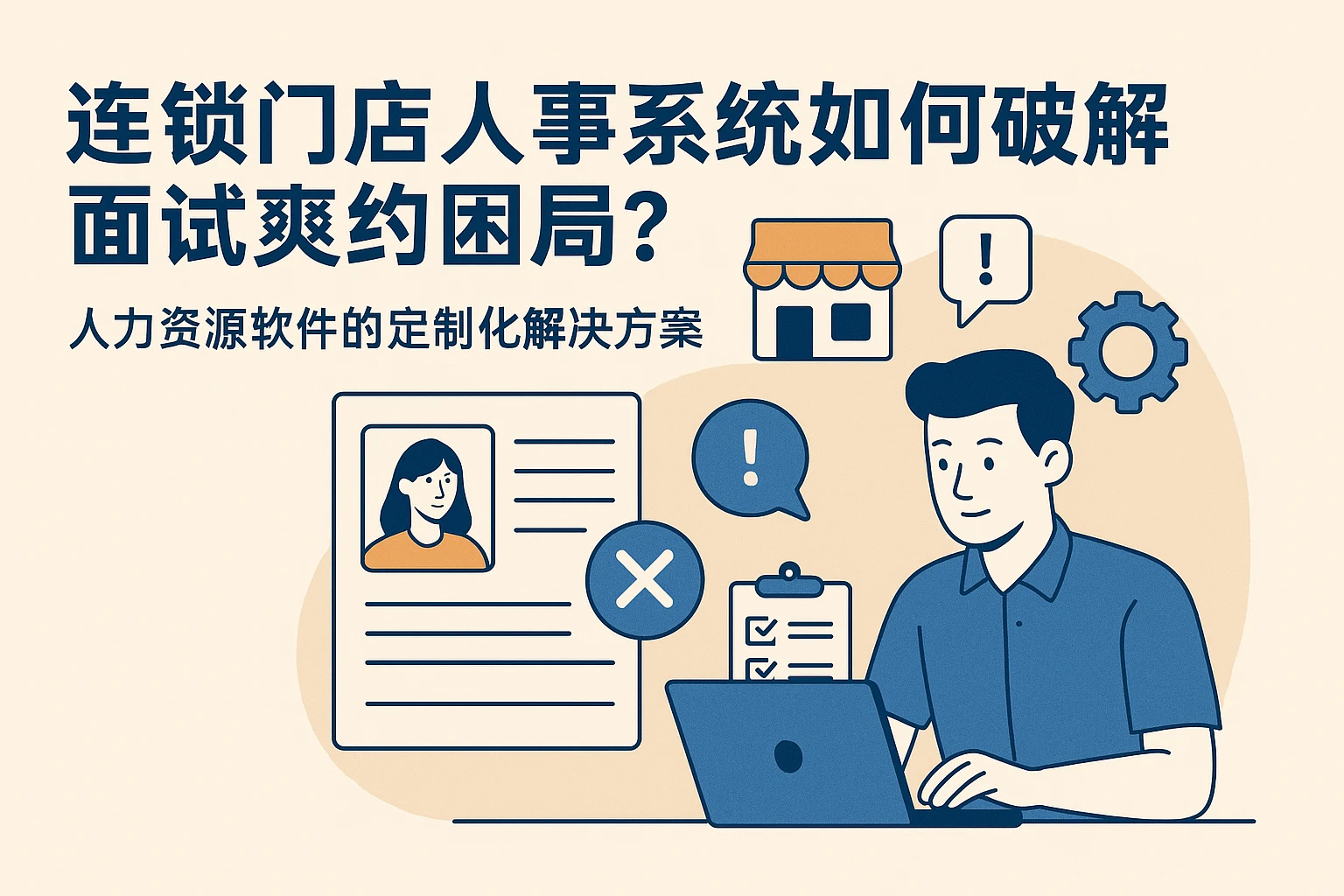 连锁门店人事系统如何破解面试爽约困局?人力资源软件的定制化解决方案