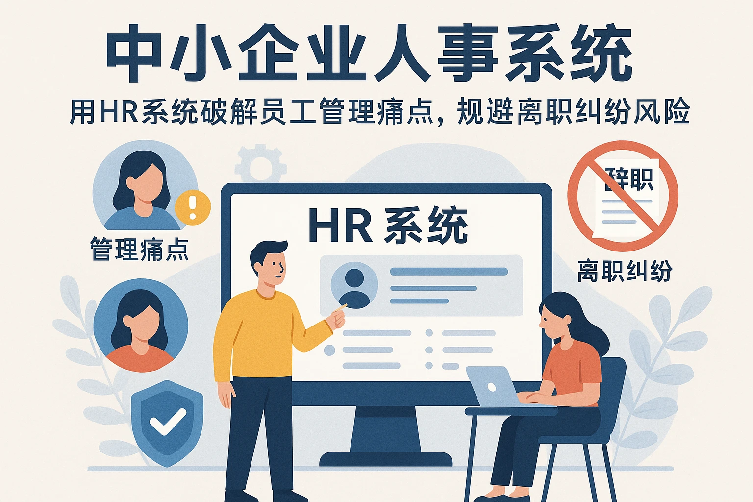 中小企业人事系统：用HR系统破解员工管理痛点，规避离职纠纷风险
