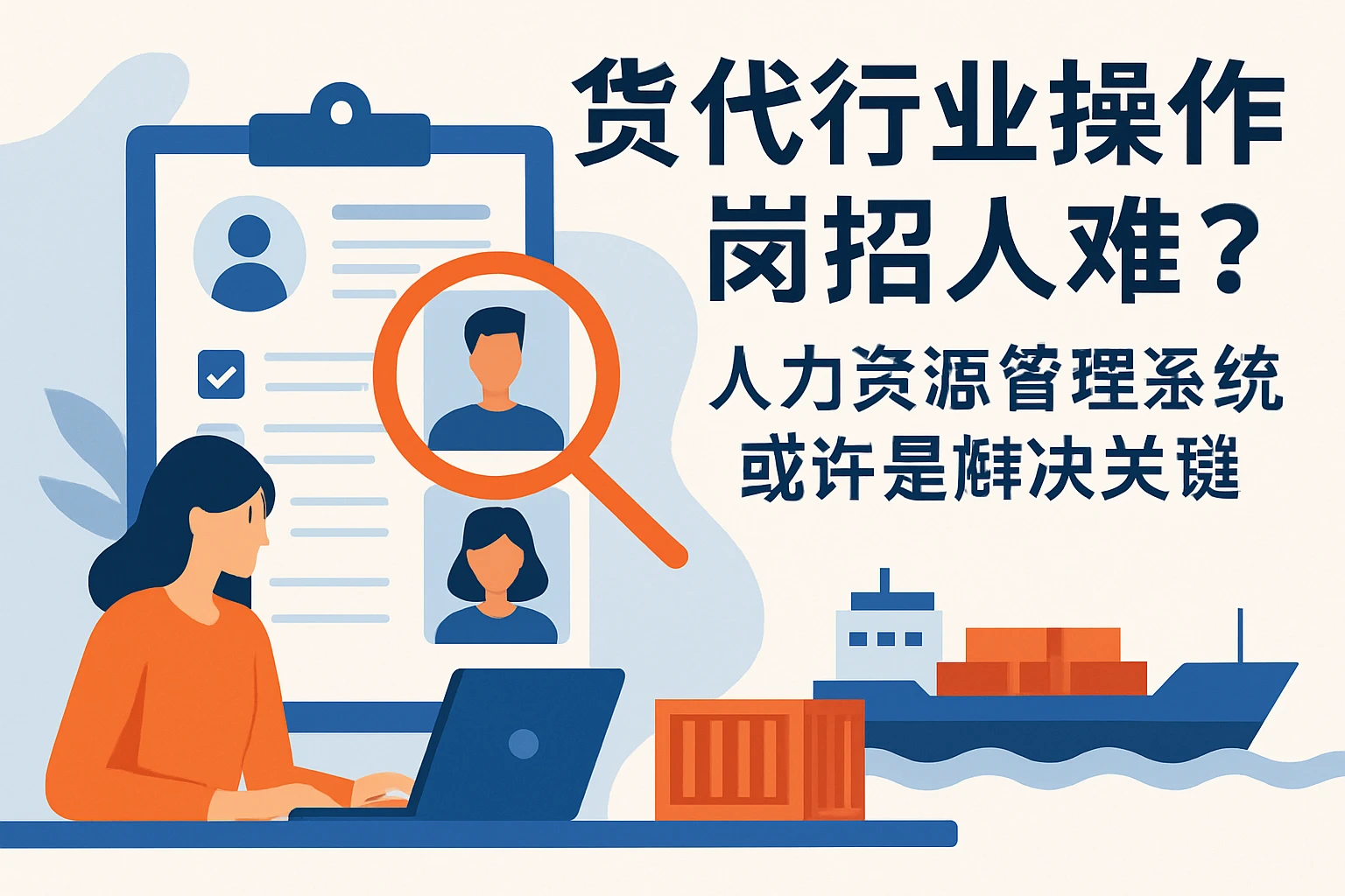 货代行业操作岗招人难？人力资源管理系统或许是解决关键