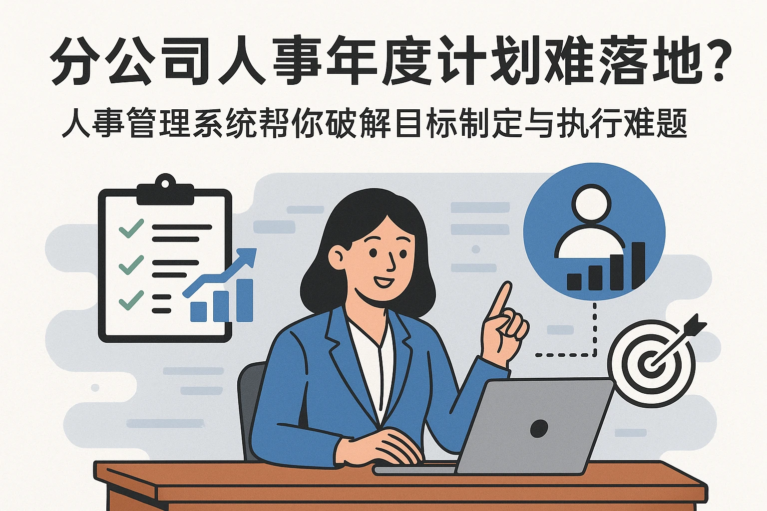 分公司人事年度计划难落地?人事管理系统帮你破解目标制定与执行难题