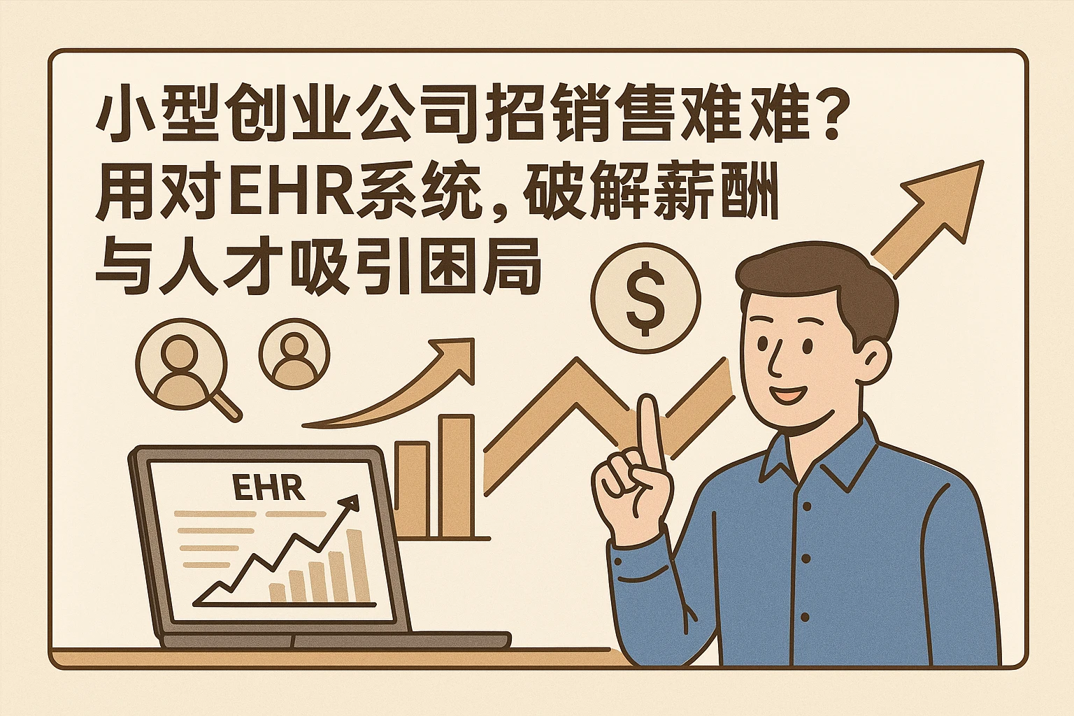 小型创业公司招销售难？用对EHR系统，破解薪酬与人才吸引困局