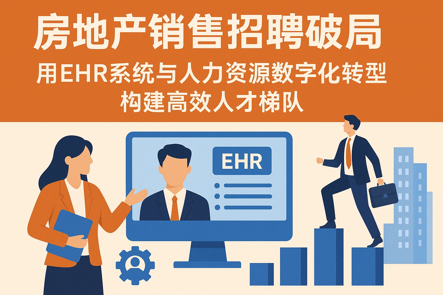 房地产销售招聘破局：用EHR系统与人力资源数字化转型构建高效人才梯队