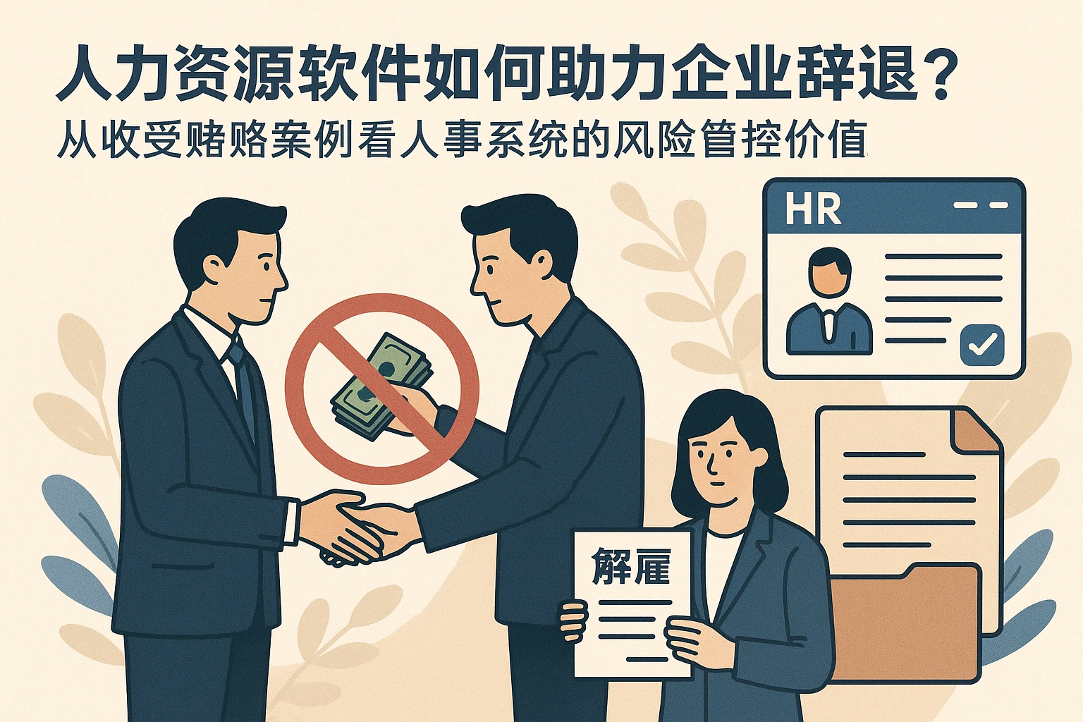 人力资源软件如何助力企业合规辞退？从收受贿赂案例看人事系统的风险管控价值