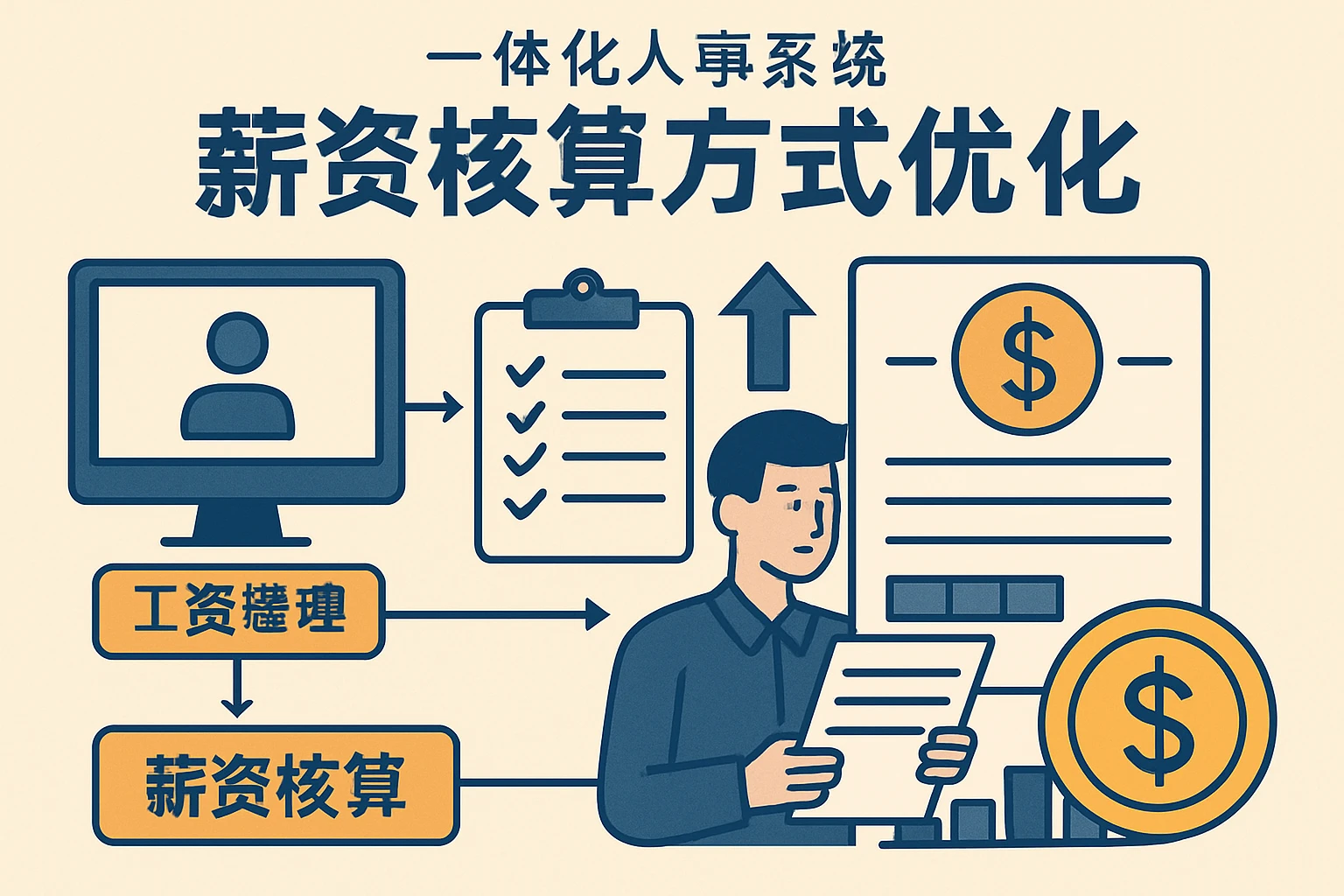 一体化人事系统中工资管理系统的薪资核算方式优化