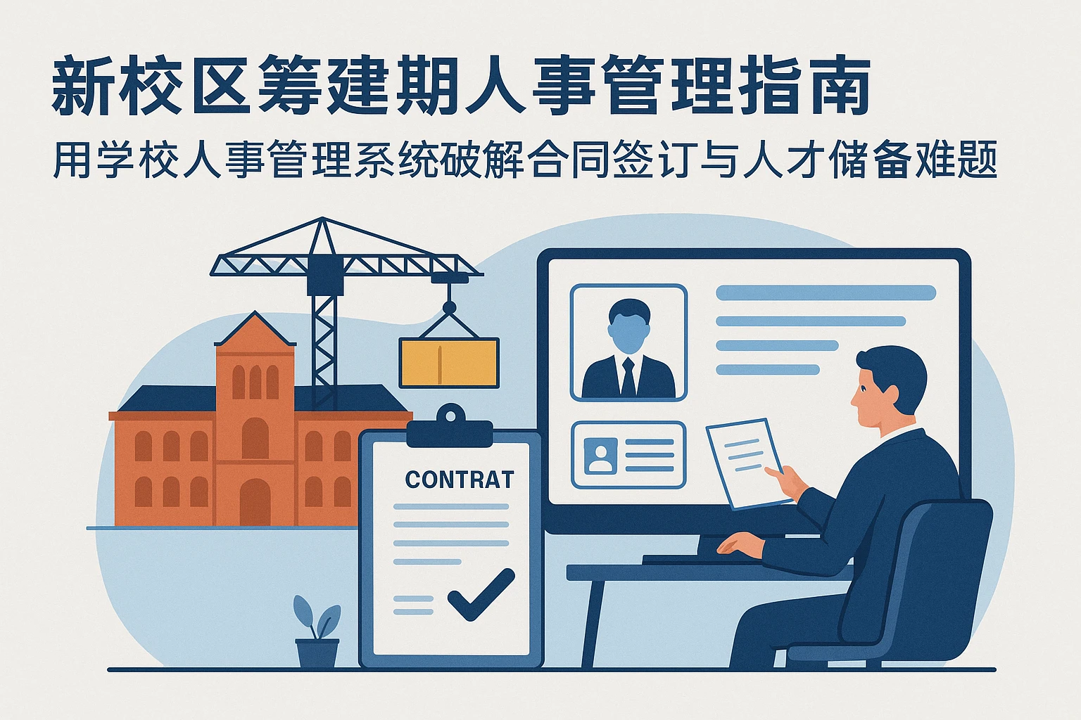 新校区筹建期人事管理指南：用学校人事管理系统破解合同签订与人才储备难题