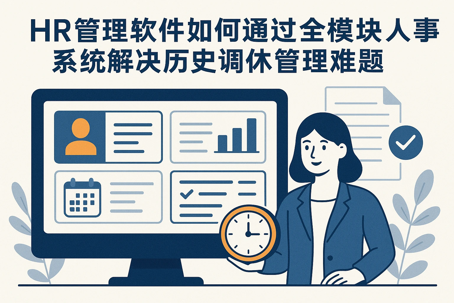 HR管理软件如何通过全模块人事系统解决历史调休管理难题