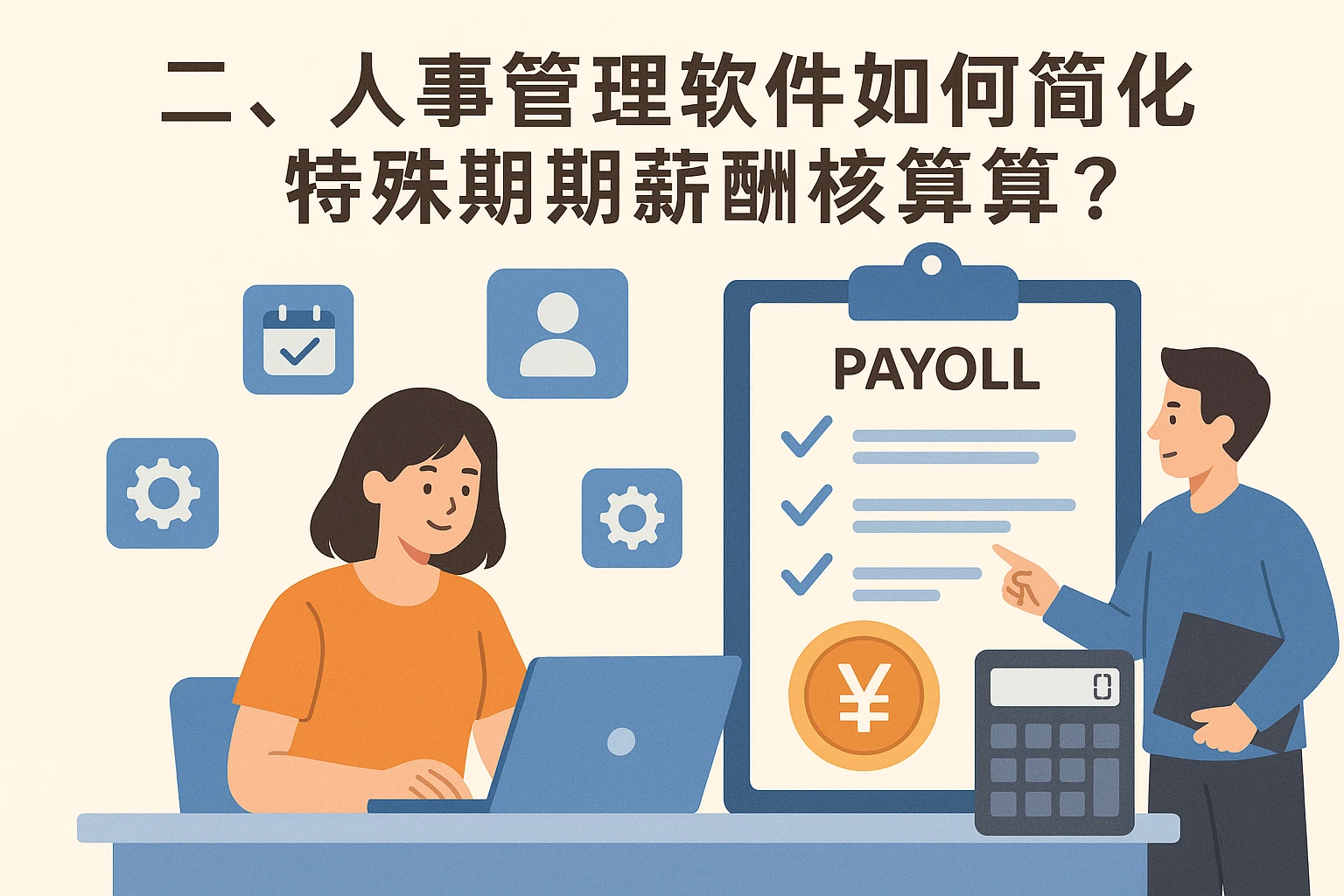 二、人事管理软件如何简化特殊时期薪酬核算？