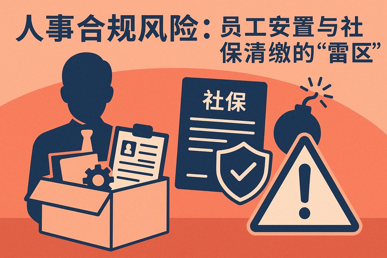 2. 人事合规风险：员工安置与社保清缴的“雷区”
