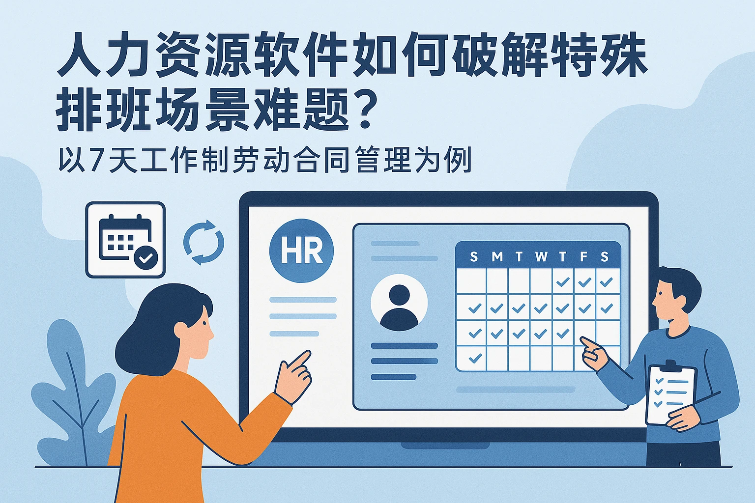 人力资源软件如何破解特殊排班场景难题?以7天工作制劳动合同管理为例