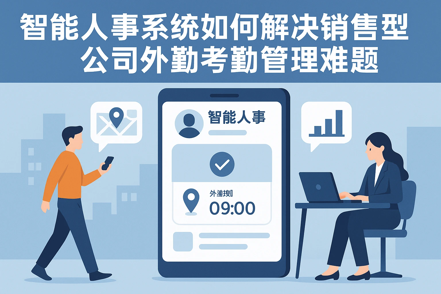 智能人事系统如何解决销售型公司外勤考勤管理难题