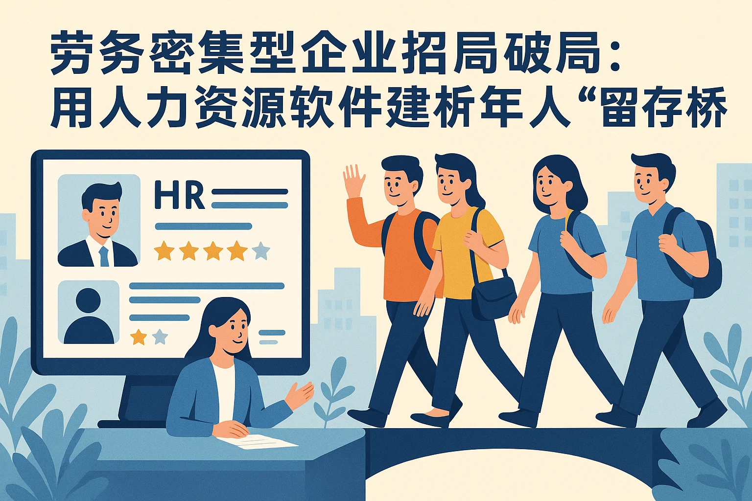 劳务密集型企业招聘破局：用人力资源软件搭建年轻人的“留存桥梁”