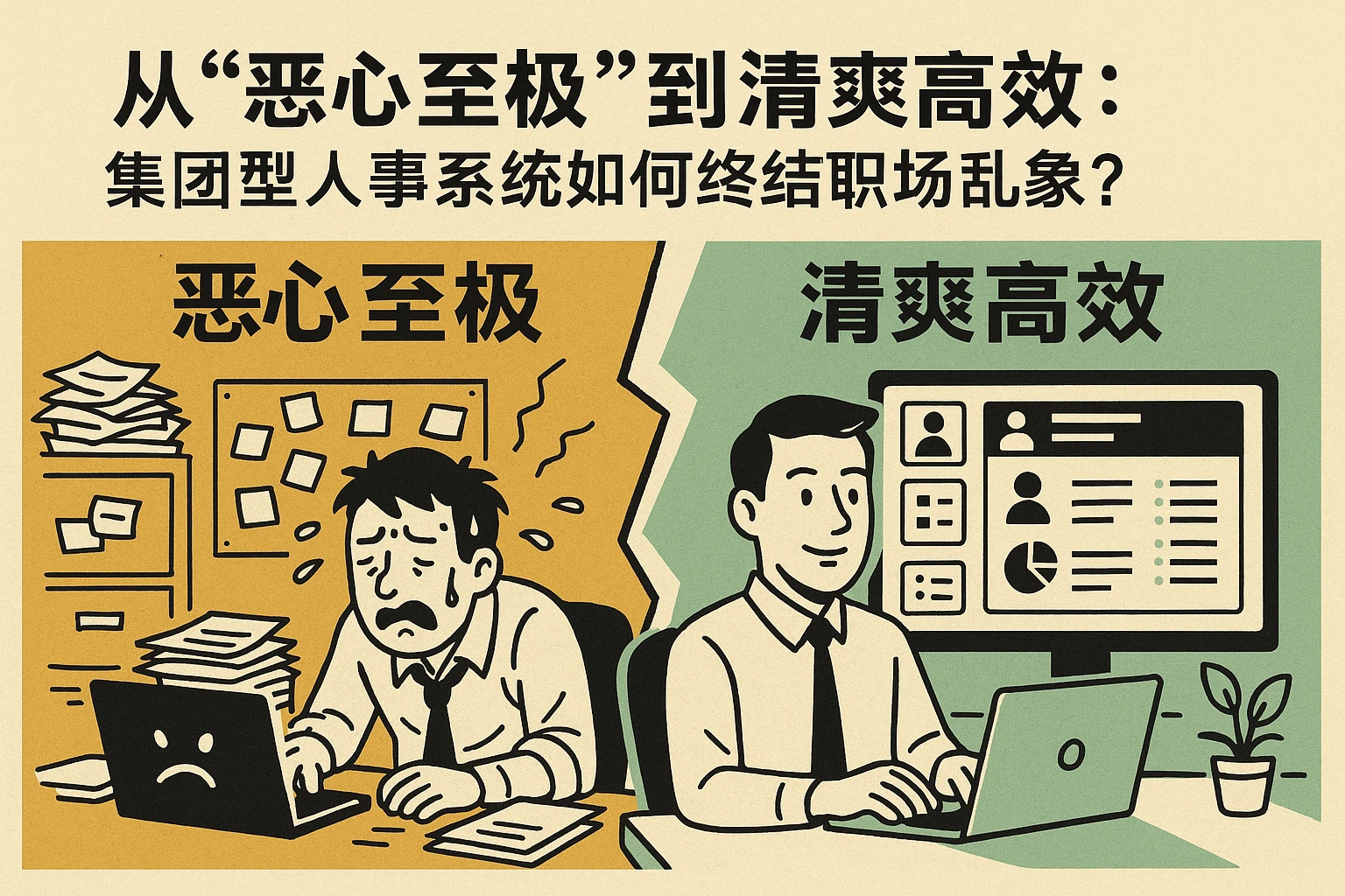 从“恶心至极”到“清爽高效”:集团型人事系统如何终结职场乱象?