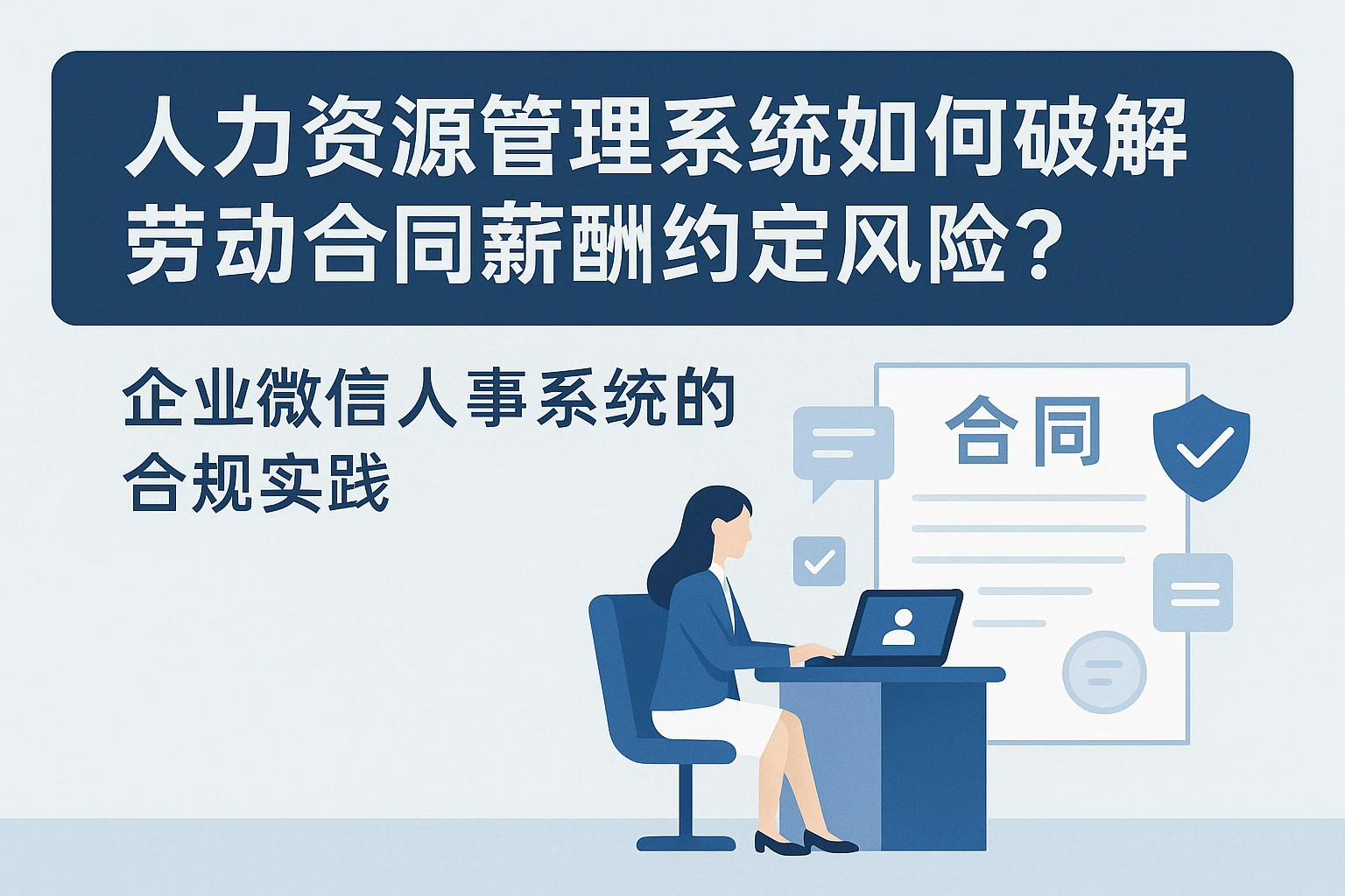 人力资源管理系统如何破解劳动合同薪酬约定风险?企业微信人事系统的合规实践