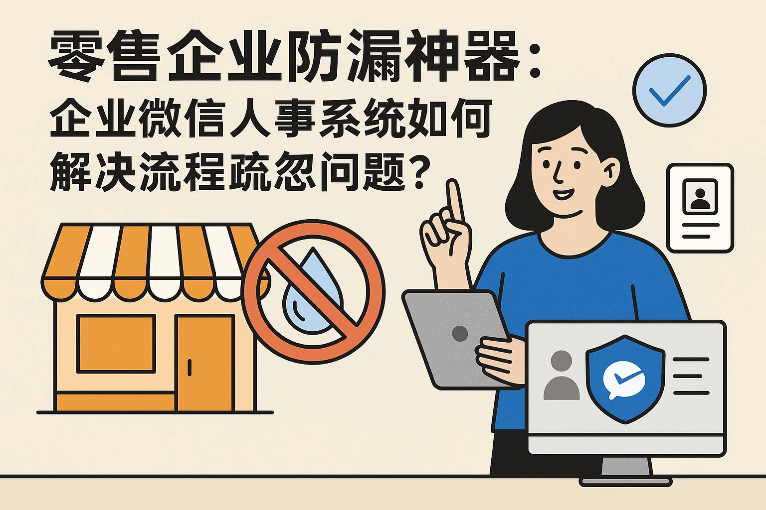 零售企业防漏神器：企业微信人事系统如何解决流程疏忽问题？