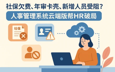 社保欠费、年审卡壳、新增人员受阻?人事管理系统云端版帮HR破局