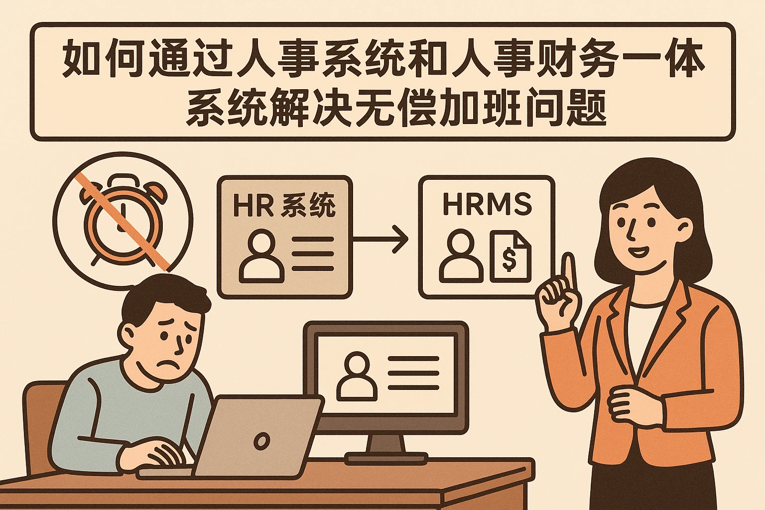 如何通过人事系统和人事财务一体化系统解决无偿加班问题