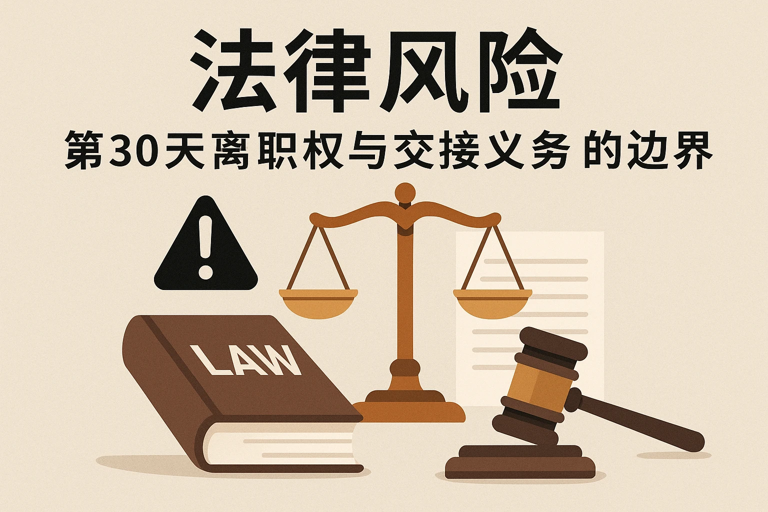 2. 法律风险:第30天离职权与交接义务的边界